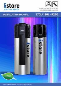 Install Manual 180L-270L R290  PASHW015-270LD-FL02-R290 PASHW008-180LD-NM-R290