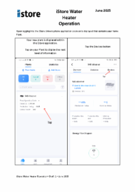iStore Water Heater Operation