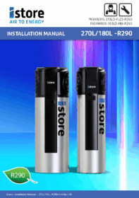 Installation Manual 180L/270L  R290 PASHW015-270LD-FL02-R290 PASHW008-180LD-NM-R290