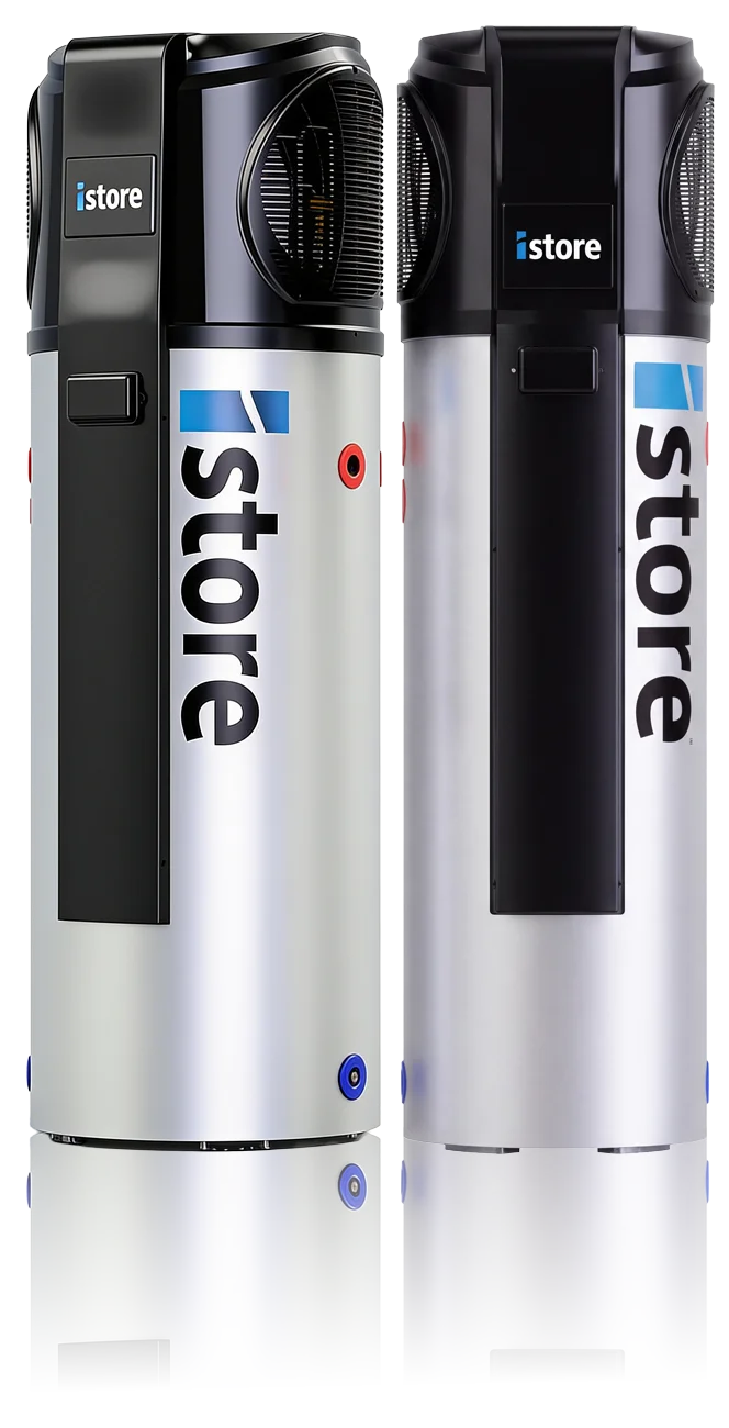 iStore 180L and 270L heat pump hot water systems