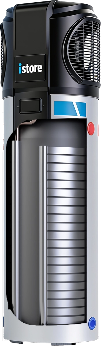 Internal technology of the iStore 180L heat pump
